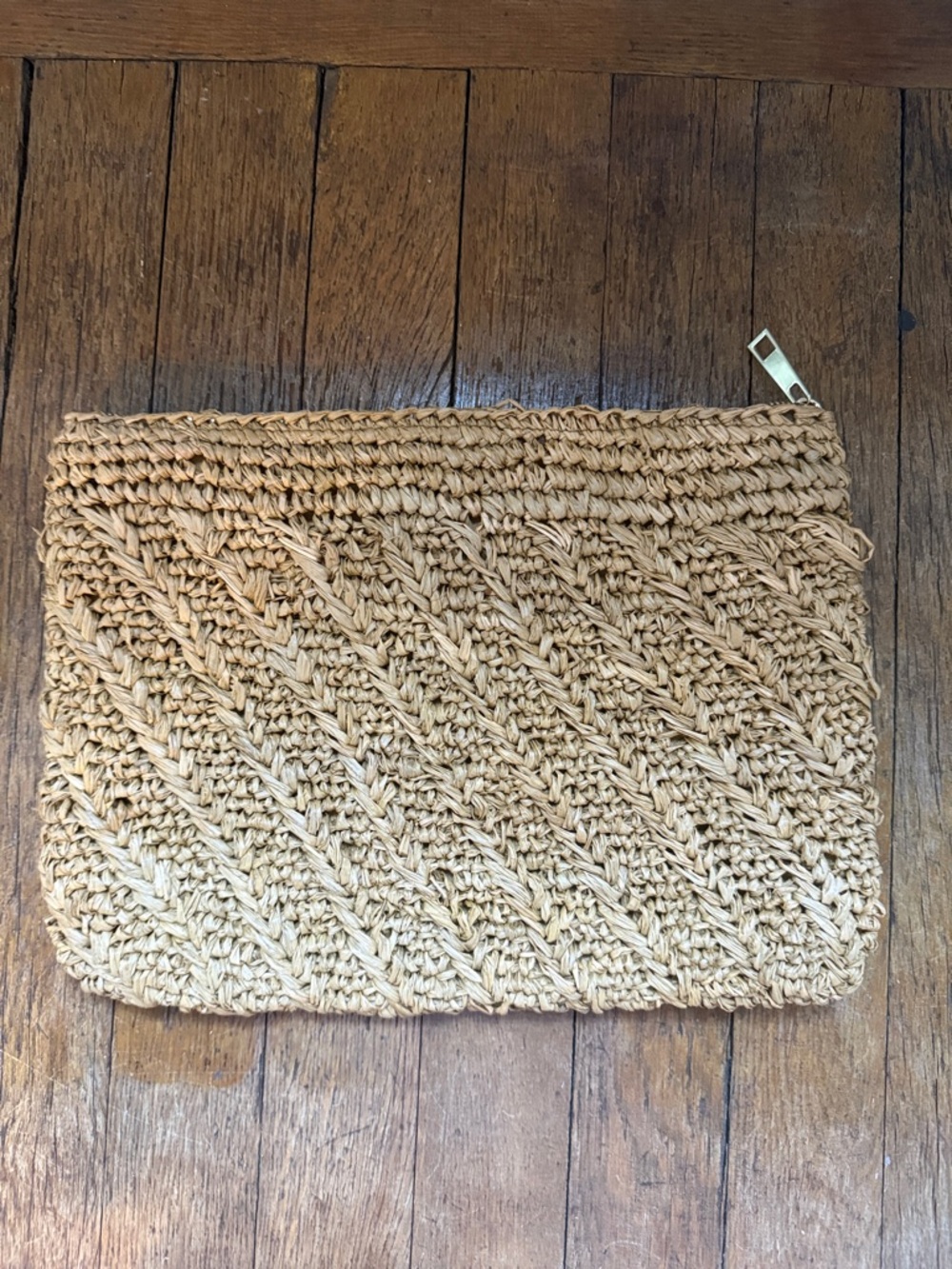 8x11 AERIN Allegra Raffia Pouch
